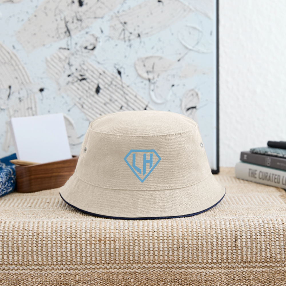LittleHeroes Bucket Hat - Kid - ecru/navy